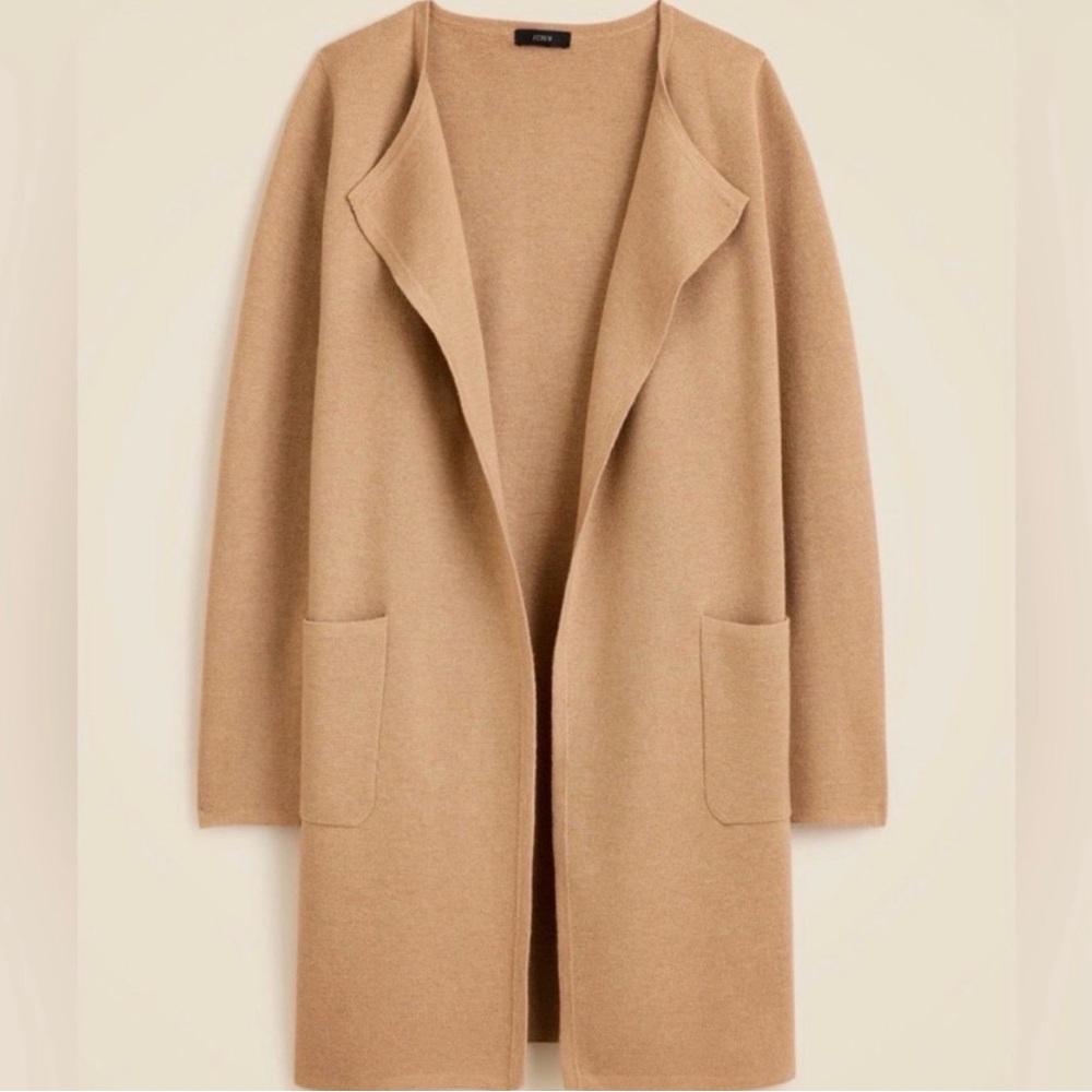 J. Crew Camel Open Cardigan
